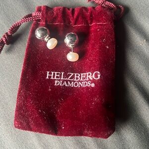 Brand new Helzberg diamond earrings